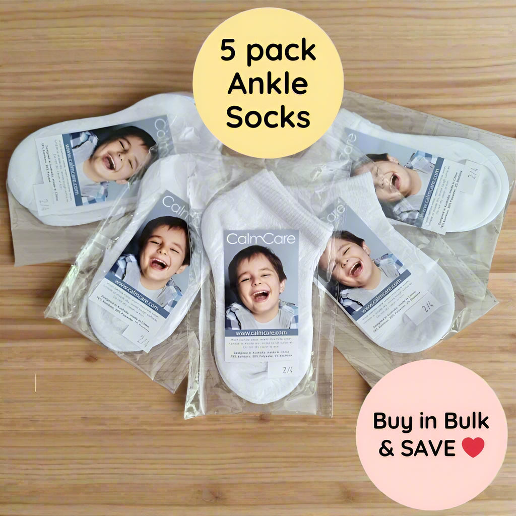 Calming Socks Ankle - 5 Pack (short length)