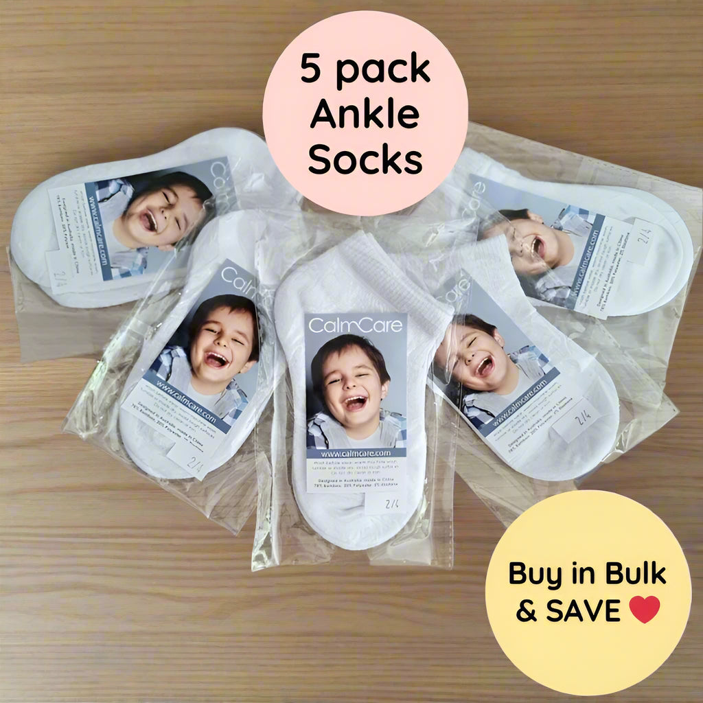 Calming Socks Ankle - 5 Pack (short length)