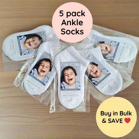 Calming Socks Ankle - 5 Pack (short length)