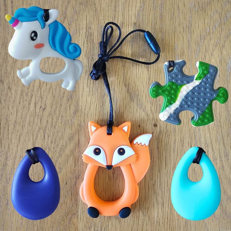 2 Pack! Chewable Necklace Pendant