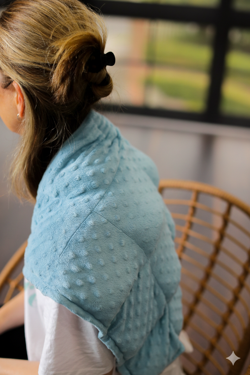 THE SENSORY DUO - Weighted Lap Blanket + Vibration Cushion with Plush Cover