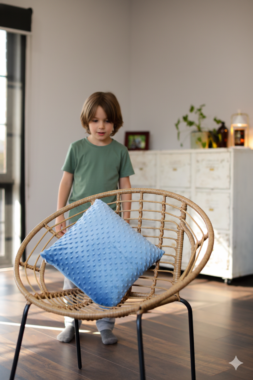 Vibration Cushion Combo with Plush Cover