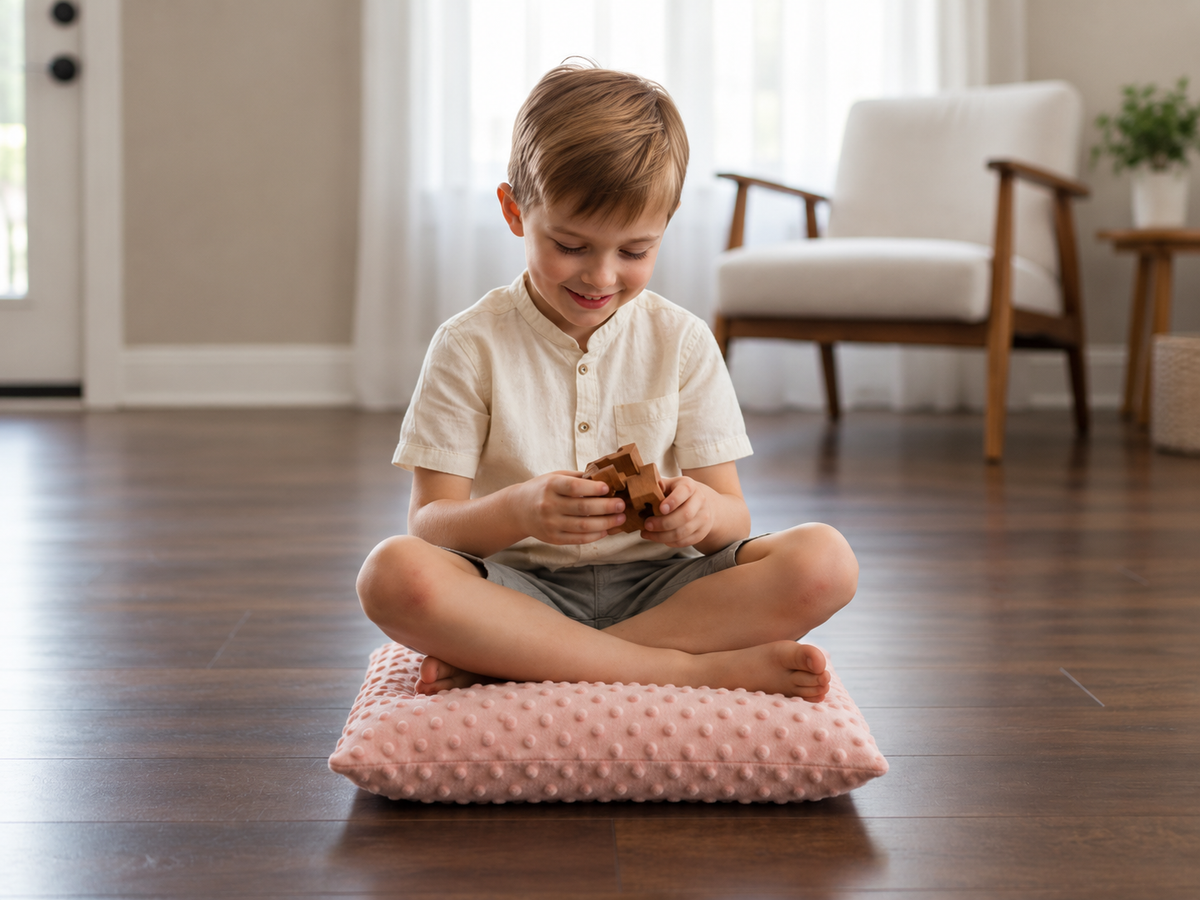 Vibration Cushion Combo with Plush Cover