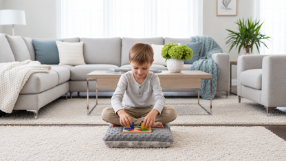 Vibration Cushion Combo with Plush Cover