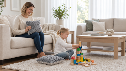 Vibration Cushion Combo with Plush Cover