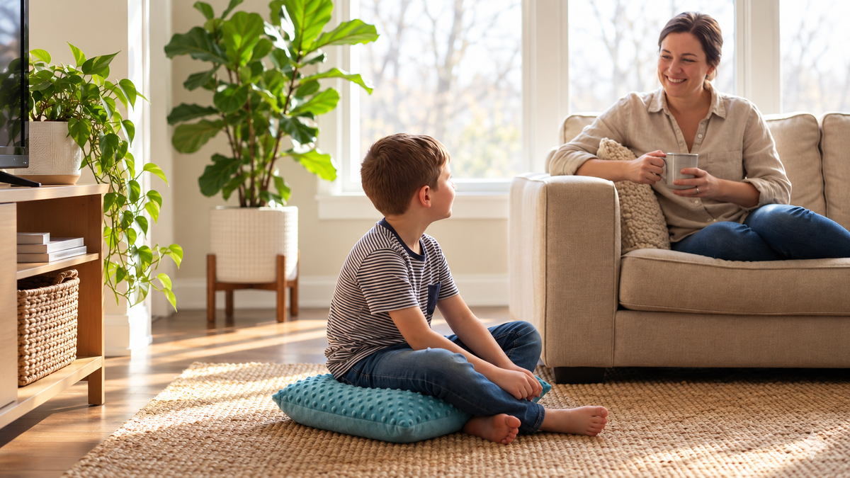 Vibration Cushion Combo with Plush Cover