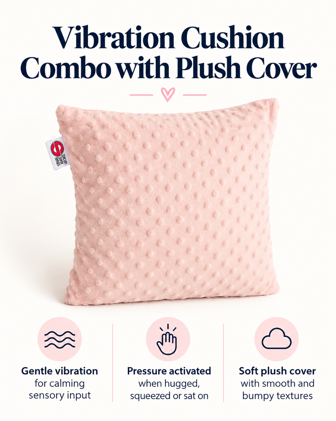 THE SENSORY DUO - Weighted Lap Blanket + Vibration Cushion with Plush Cover